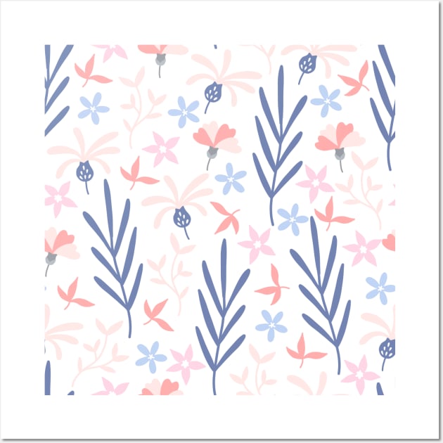 Cute Floral Pattern Wall Art by HuntersDesignsShop